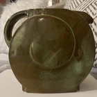 Frankoma  #88 refrigerator Jug  Pitcher In A Jade  And Brown Glaze 6 3/4”