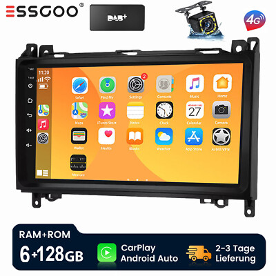Für Mercedes-Benz A/B Klasse/Vito W169 W639 DAB+ Android 14 Autoradio 6+128G 4G