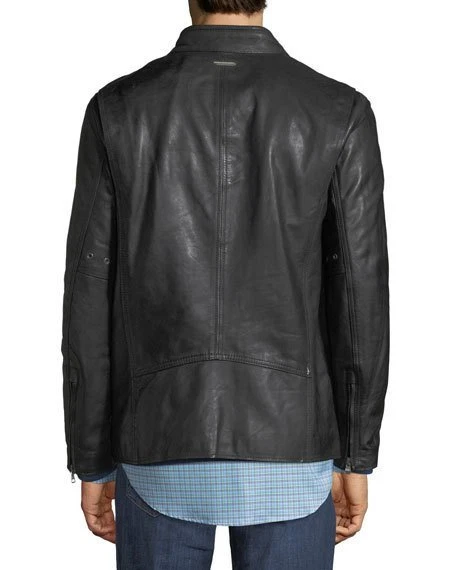 Andrew Marc Rhinecliff Genuine Leather Jacket, Stand collar, Large, $580 NWT image 2