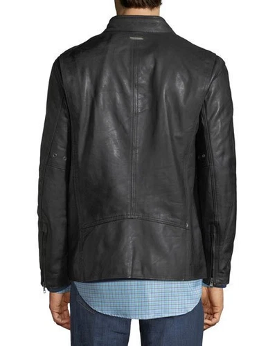 Andrew Marc Rhinecliff Genuine Leather Jacket, Stand collar, Large, $580 NWT image 2