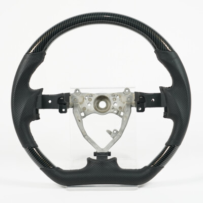 Hydro Dip Carbon Fiber Lenkrad Schwarz Leder Fit Toyota FJ 2004-2017