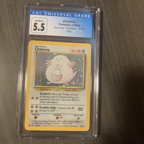 Chansey graded CGC 5.5 for sale on eBay