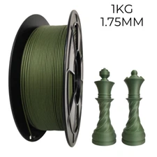 Matte PLA Filament 1.75mm,PLA Matte 3d Printer Filament Matte Army Green,2.2lbs