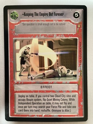 Star Wars CCG - Keeping The Empire Out Forever - Tatooine