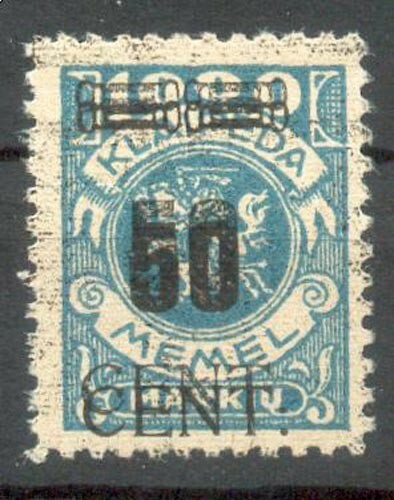 Memel 191DD DOUBLE PRINT ** MNH MINT BPP 400EUR (36764