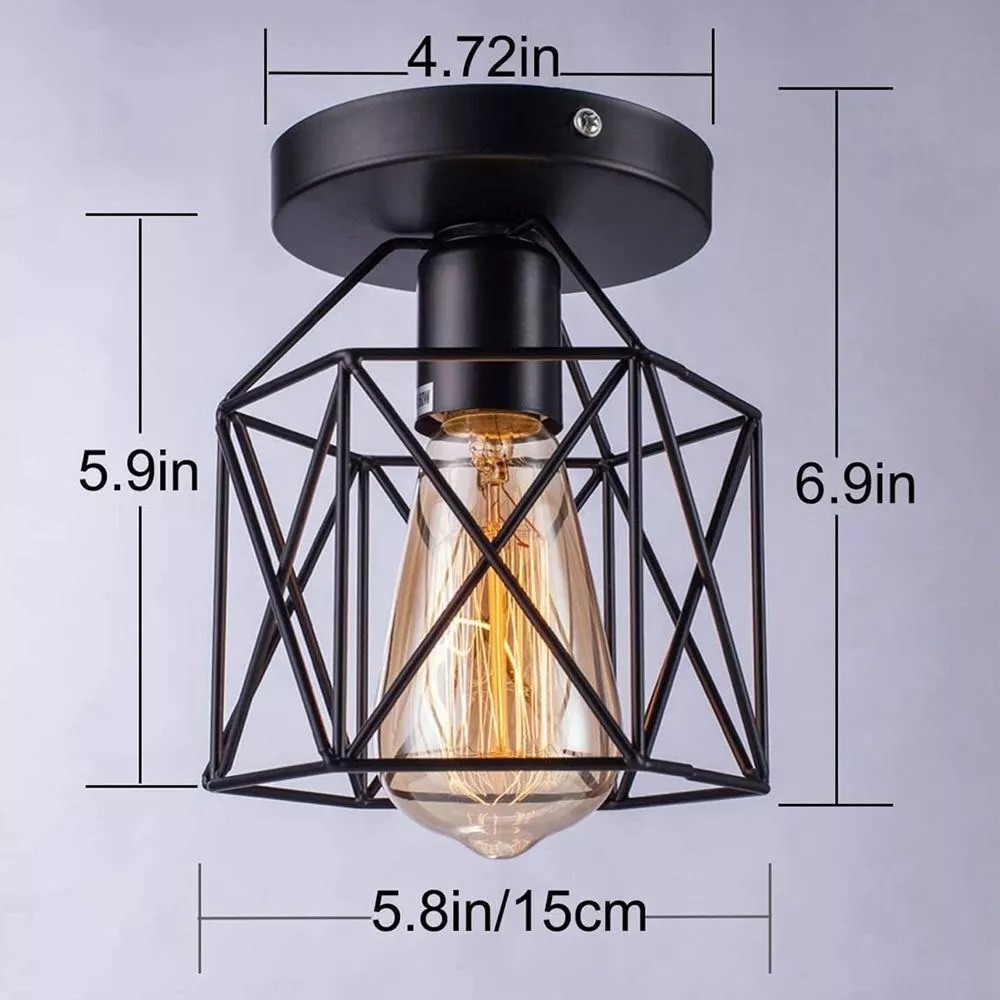 Ceiling mount 2024 farmhouse light