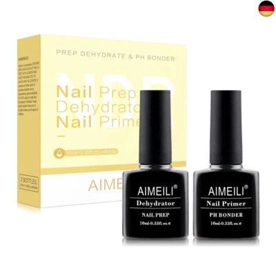 BESUCHE DEN AIMEILI- AIMEILI 2 x 10ml Dehydrator und Primer für Gelnägel Acrylpulver Gel Nagellack