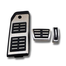 MYMOCCY Gas Accelerator Brake Footrest Pedal Cover Compatible for Audi Q7 Q8