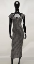 Ecote Urban Outfitters Ribbed Knit Bodycon Open Back Midi Dress Size M