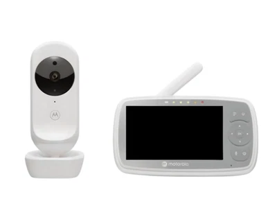 Motorola VM44 Connect - Wi-Fi Babyphone mit Kamera 4,3 Zoll Display, Nursery App
