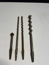 Vintage Auger Drill Bits Lot Irwin Russell Jennings Snell + Countersink Wood Bit