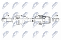 NTY Antriebswelle NPW-NS-098 FüR Nissan Juke F15 DIG