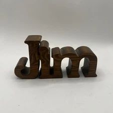 Jim Wooden Letters Sign Decorative Wood Block Signs