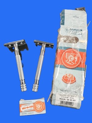 Merkur Stahlwaren Tradition & Design 23C Long Handle (2 Razors + 10 Blades)
