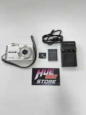 Olympus FE-320 8MP Compact Digital Camera 3x Zoom Silver Charger xD Card