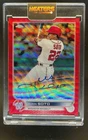 2022 Topps Chrome Juan Soto Veteran Auto Red Wave Refractor #1/5 Nationals