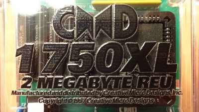 Commodore C64 C128 CMD 1750XL 2MB REU w/1750 Ram Expansion, CMD Software, Manual