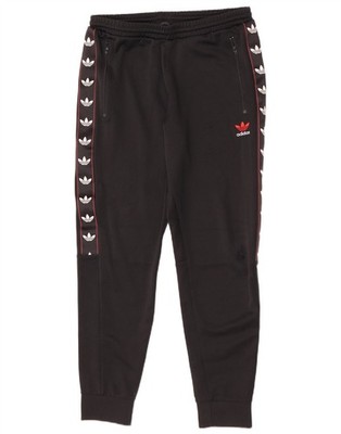 Adidas Mens Graphic Tracksuit Trousers Joggers Medium Black Colourblock VK08