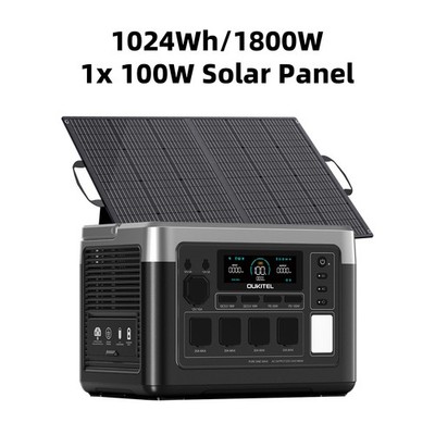 Portable Power Station P1000PLUS 1800W 1024Wh LiFePO4 for RVs Home Backup