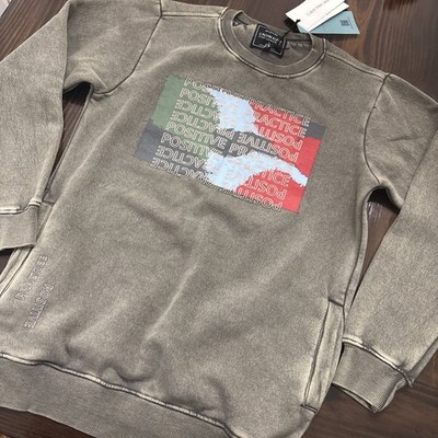 Calvin Klein Performance Positive Practice Crew Neck  Sweatshirt Logo Size M