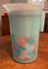 Tupperware Pitcher 1 Gallon Round Treasures of the Sea Collection Infuser