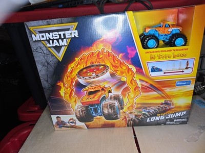 Monster Jam El Toro Loco Long Jump Playset, Exclusive Edition, Includes Die-Cast