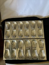 2 Vintage Aluminum 12 Mold Madeliene Pans