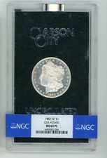 1882-CC MORGAN SILVER DOLLAR $1 GSA HOARD MS 62 PL NGC