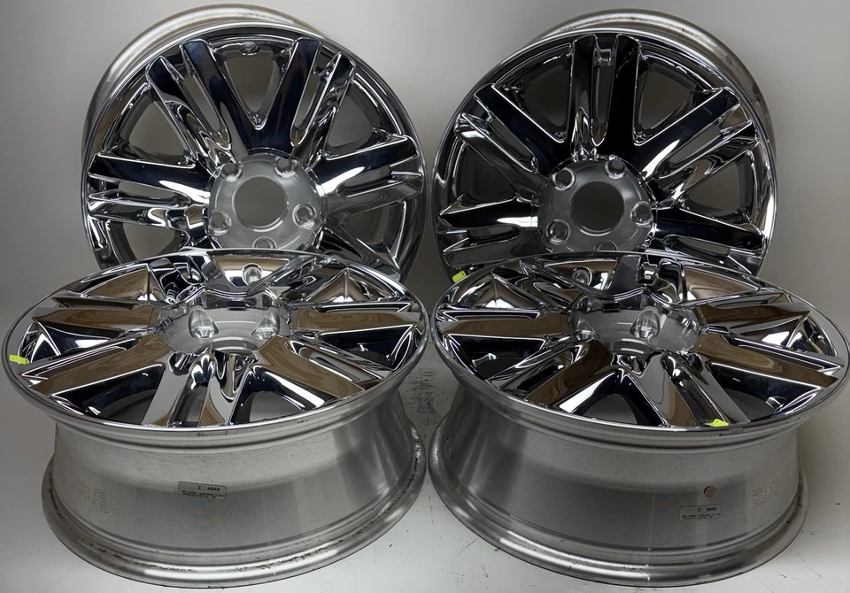NEW 2008 2009 2010 Chrysler Town & Country 17” OEM Chrome Clad Wheels Part #2333 - Image 2 of 4