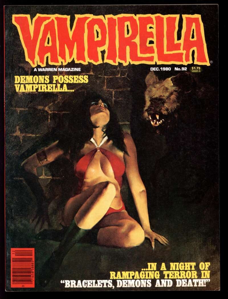 VAMPIRELLA #92 8.0 // WARREN PUBLISHING MAGAZINE 1980