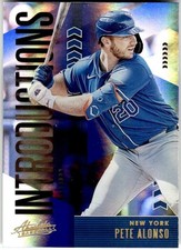 2020 Panini Absolute #INT1 Pete Alonso Introductions Spectrum Blue