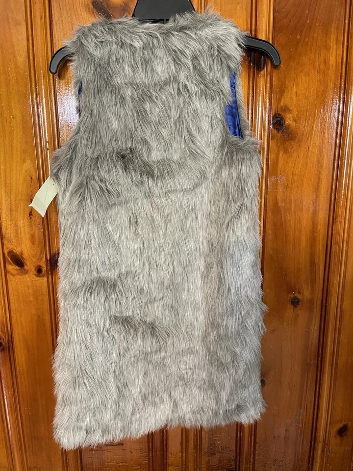 Arden B, мех туника жилет, цвет серый, размер XS очень милый - Изображение 4 из 4
