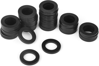 #ad 40 Pcs Garden Hose Washer Hose Gasket Washers Abrasion Resistant Silicone O Ri $6.48