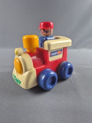 Tomy Push N Go Toy Train Vintage 1991