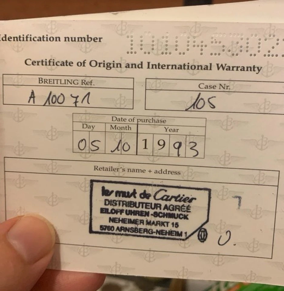 Breitling Sirius Automatic Herrenuhr 37mm, 1993, mit Box - Bild 4 von 4