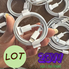 20W Fast Charger Cable Type USB C PD Cord For iPhone 14 13 12 11 Pro Max XR lot