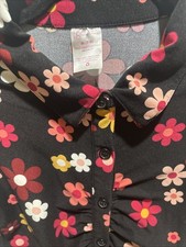 No Boundries Floral Button Down Shirt Dress Juniors  Size  Medium 7/9