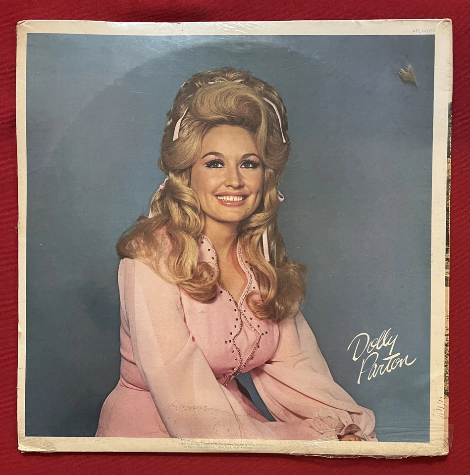 DOLLY PARTON~MY TENNESSEE MOUNTAIN HOME LP SEALED! (1973) 1ST PRESS APL1-0033 - Image 2 of 2