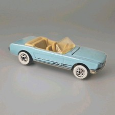 Vintage Hot Wheels 1965 Ford Mustang Convertible Light Blue Whitewalls Malaysia