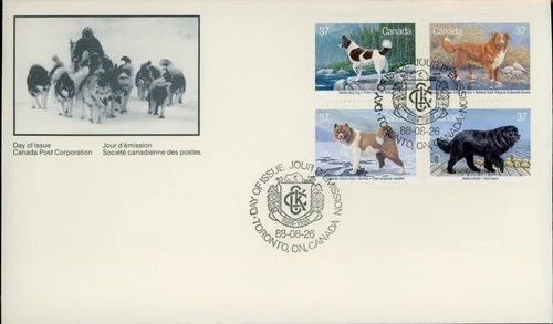 CANADA 1988 DOGS OF CANADA #1220a FIRST DAY COVER !! L187