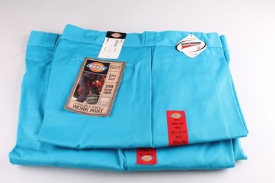 Dickies Double Knee Work Pants Scotchgard Blue Loose Fit New With Tags 40 or 48