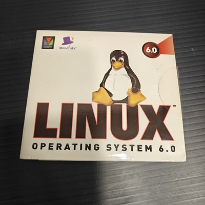 Vintage Mandrake Linux 6.0 Deluxe Operating System 3 CD Set Macmillan 1999