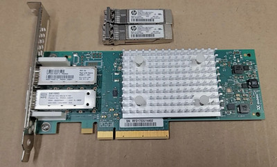 HPE QLOGIC QLE2692-HP SN1100Q 16GB 2-PORT FC HBA 853011-001 W/SFPx2 High Profile