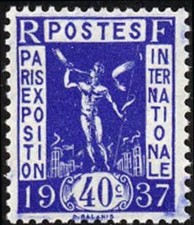 Timbre France 324** Expo 1937 luxe neuf sans charnière