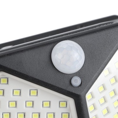 100LED Solar Motion Sensor Light Wall Light Street Lamp For Outdoor Garden SET