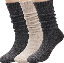 Galsang Women's Warm Slouch socks Knee-High Socks for Women Girls,Soft Cotton...