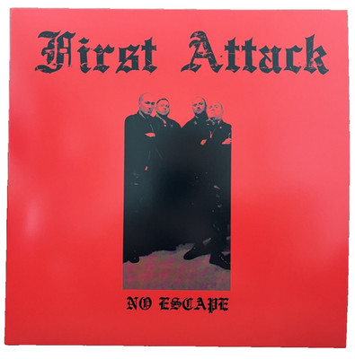 FIRST ATTACK   NO ESCAPE LP LIMITED RED VINYL ROT SECOND PRESS NEU BISHOPS GREEN