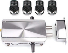 Smart Keyless Electronic Door Lock Kit with 4 Remotes for Home Security