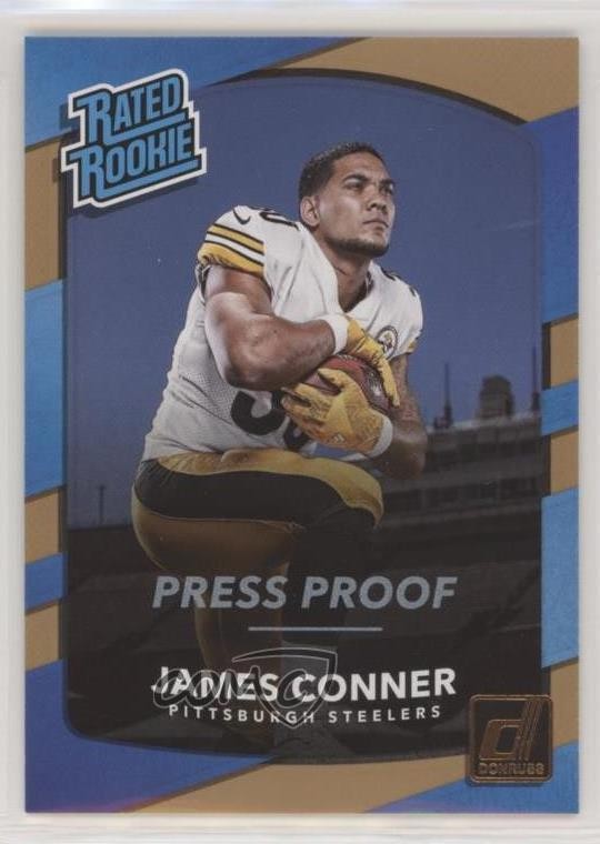 2017 Panini Donruss Rated Retail Press Proof Bronze James Conner Rookie RC 1u6