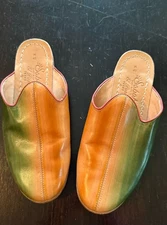 BABA X SABAH Handmade & Painted EL COSMICO Slip-On Mule Sandals men sz 41 multi